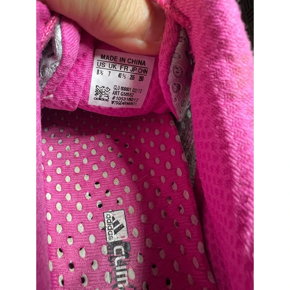 Adidas ClimaCool Women 8.5 Grey Pink‎ Running Shoes Sneakers G56552